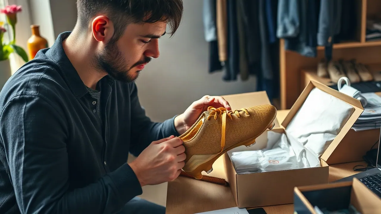 How to sell football boots on eBay UK